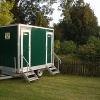 outside view of twin toilet trailer